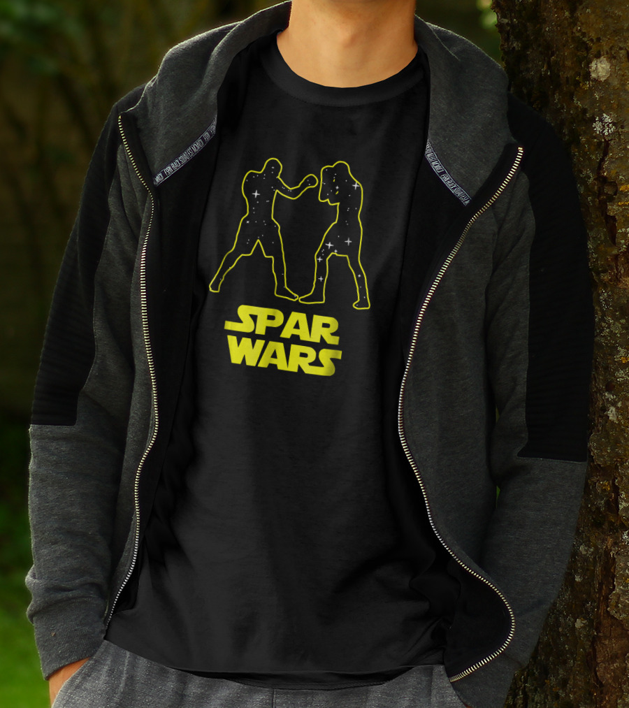 Spar Wars Boxing Starry Fighters Parody Spoof T-Shirt