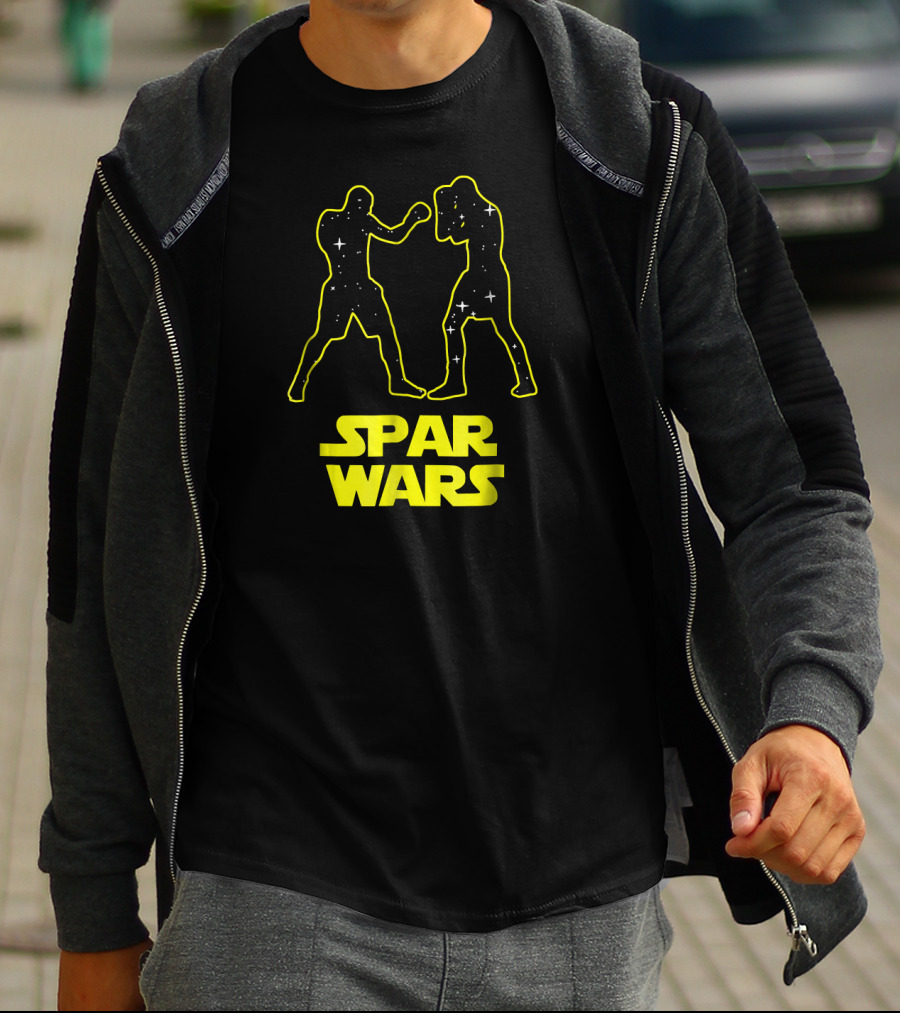 Spar Wars Boxing Starry Fighters Parody Spoof T-Shirt
