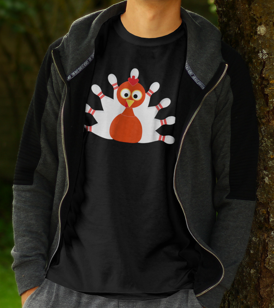 Sports Turkey And Bowling For Thanksgiving Fun T-Shirt