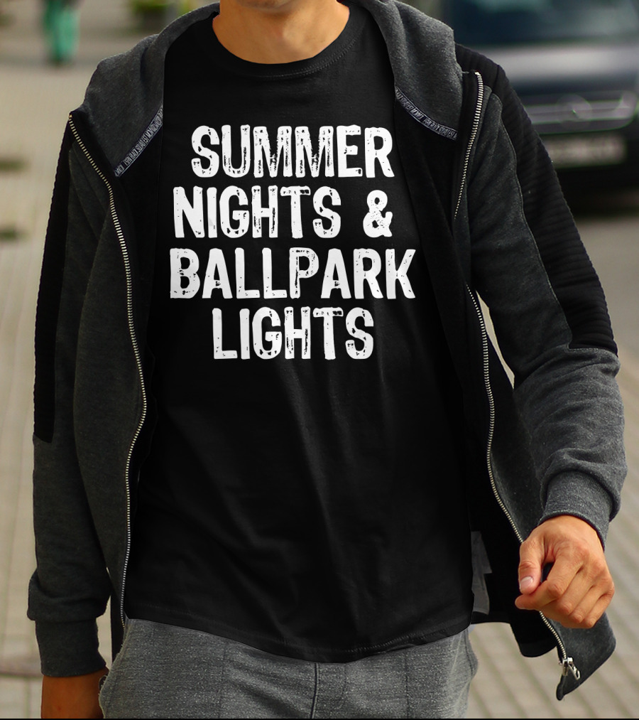 Summer Nights And Ballpark Lights T-Shirt