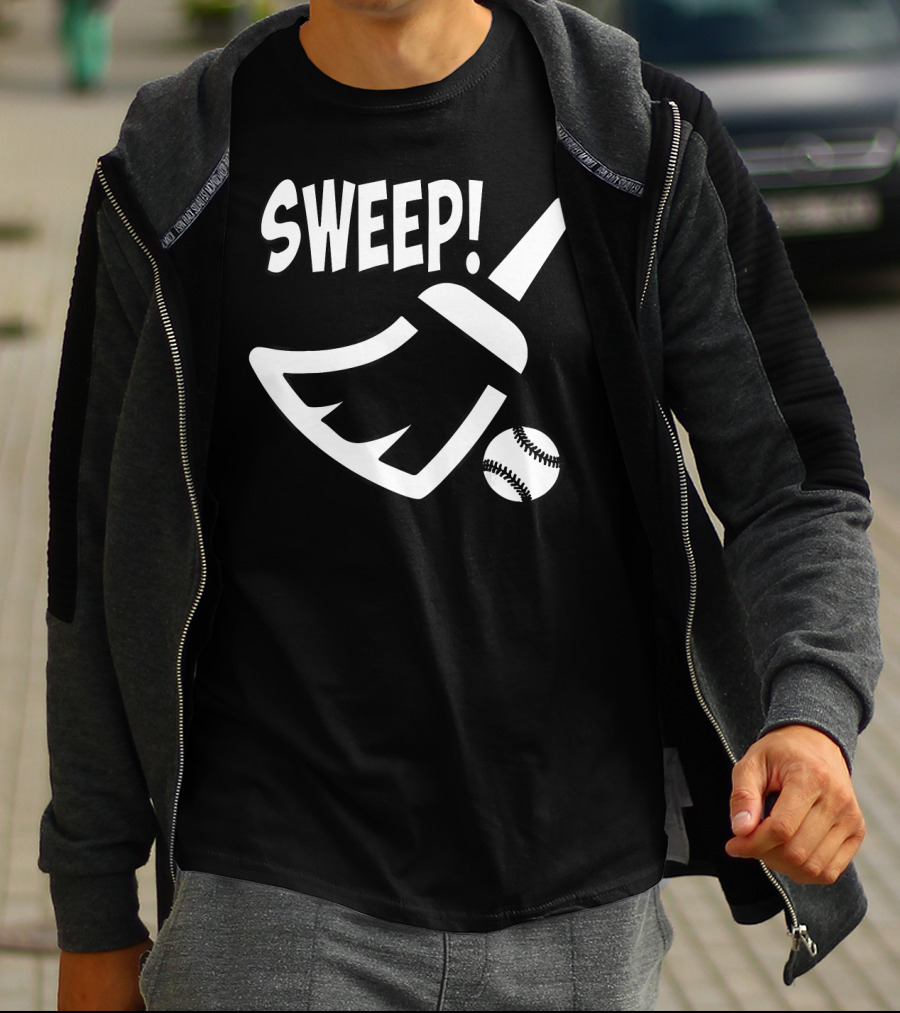 SWEEP Baseball Broom And Ball T-Shirt