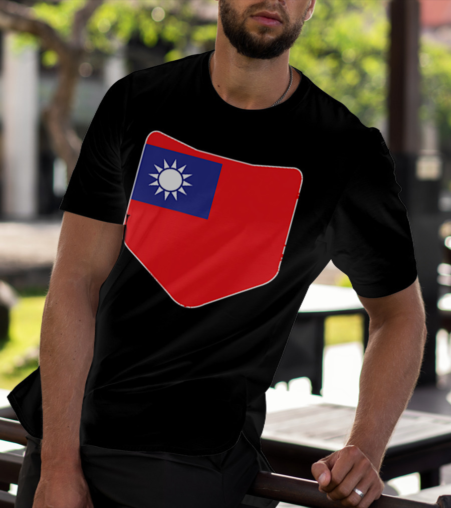 Taiwan Flag Pocket T-Shirt