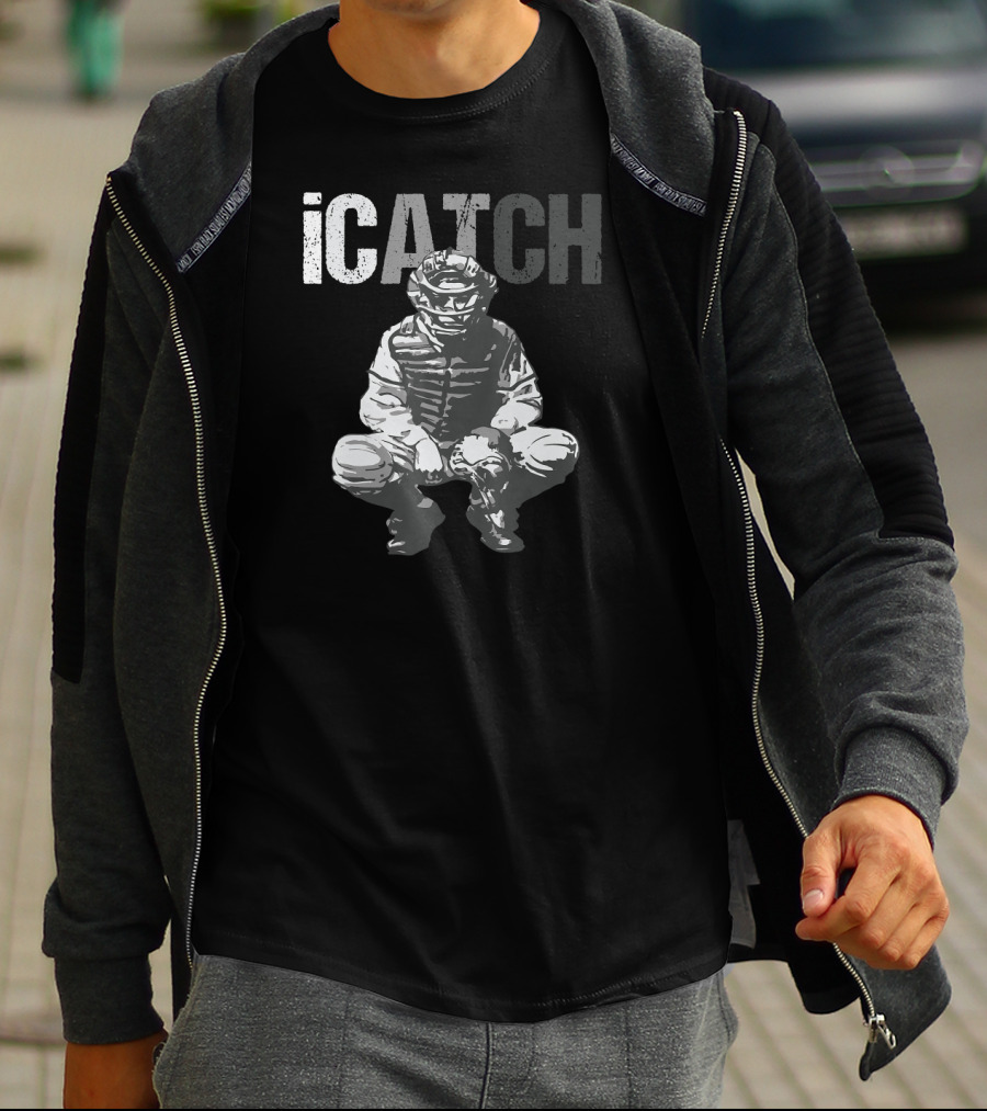 ICatch Baseball Catcher In Gear T-Shirt