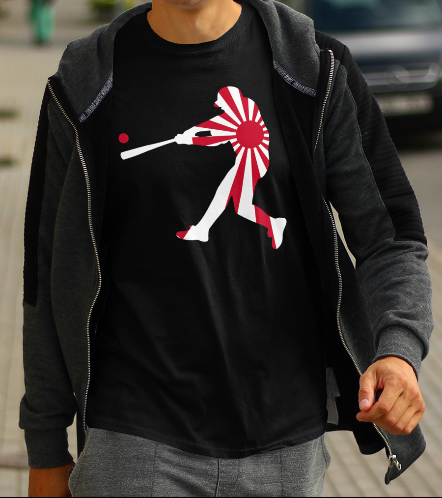 Japan Baseball Rising Sun JPN Batter Class T-Shirt