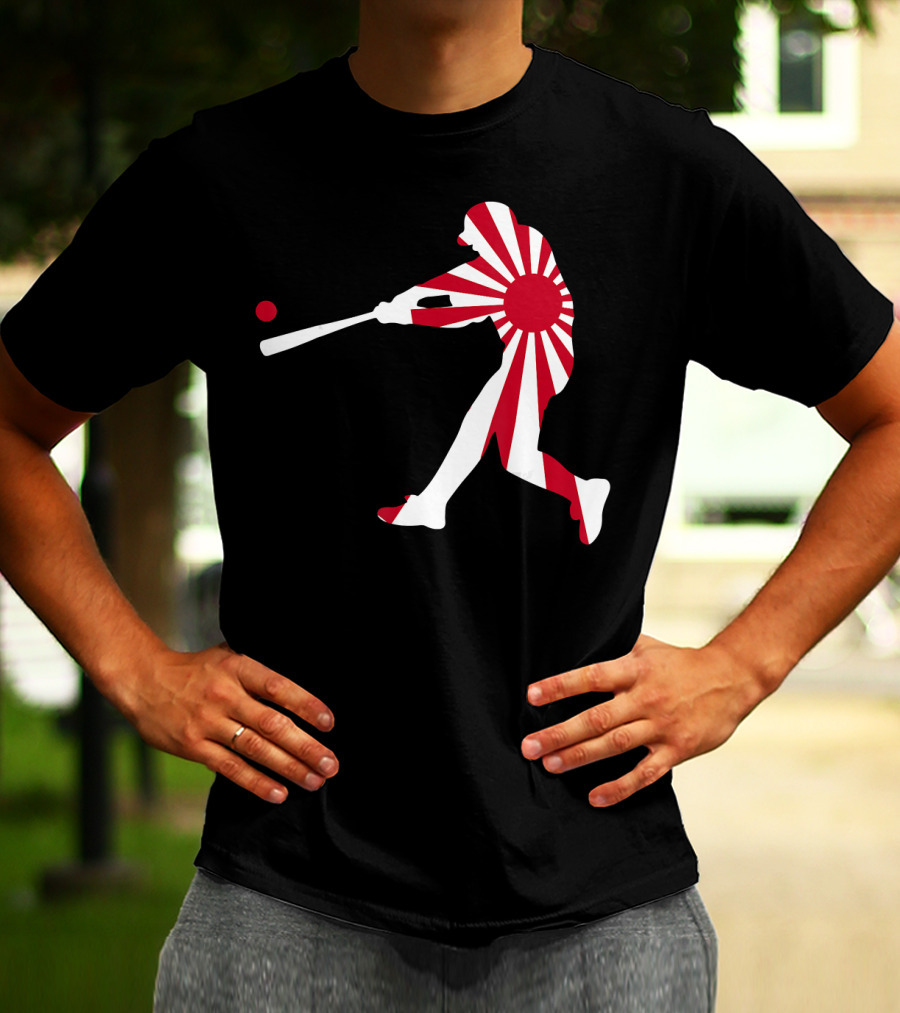 Japan Baseball Rising Sun JPN Batter Class T-Shirt
