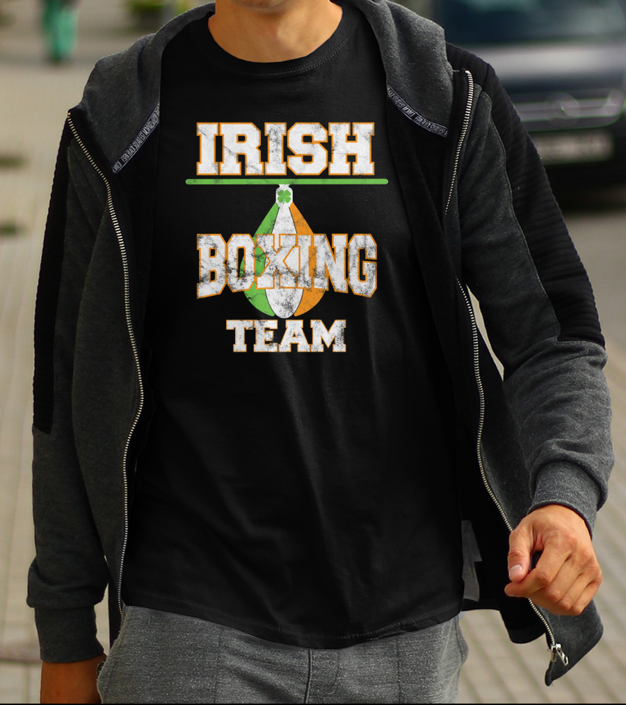 Irish Boxing Team Ireland Shamrock Boxing Glove T-Shirt