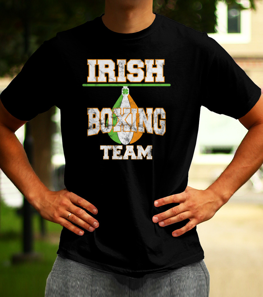 Irish Boxing Team Ireland Shamrock Boxing Glove T-Shirt