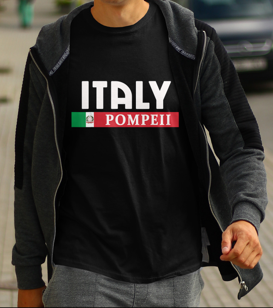 Italy Pompeii Mexican Flag T-Shirt