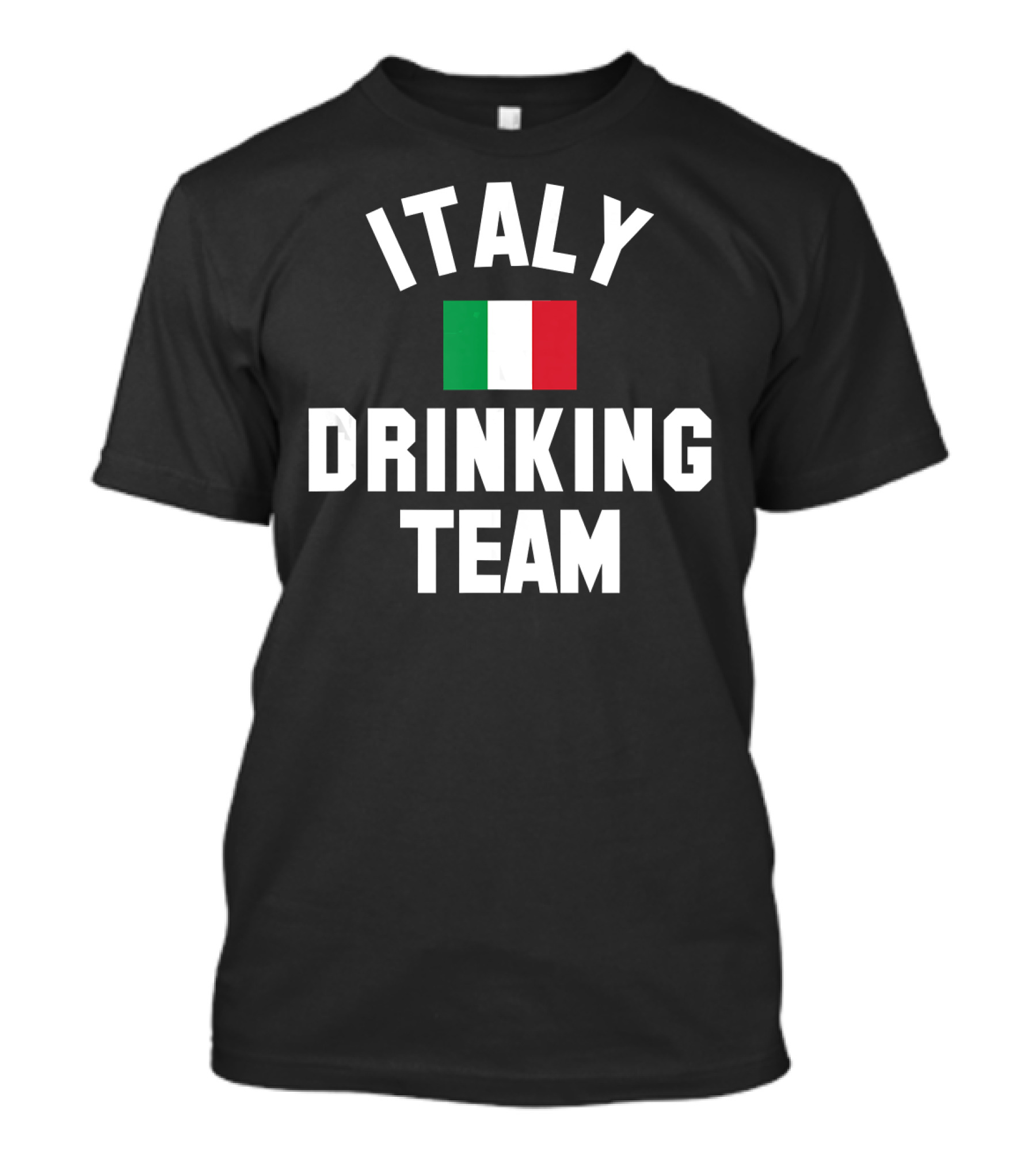 Italy Drinking Team Italy Beer Theme With Italian Flag T-Shirt