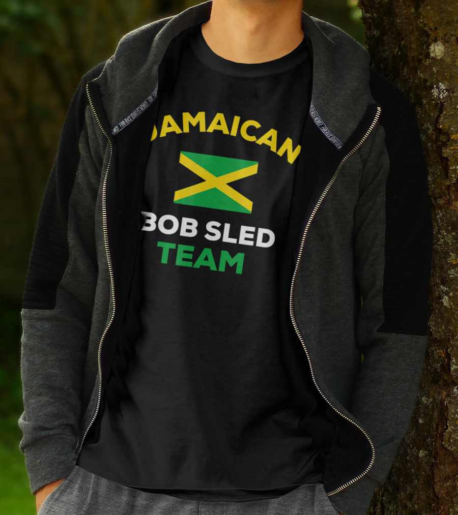 Jamaican Bobsled Team Jamaica Flag Representation T-Shirt