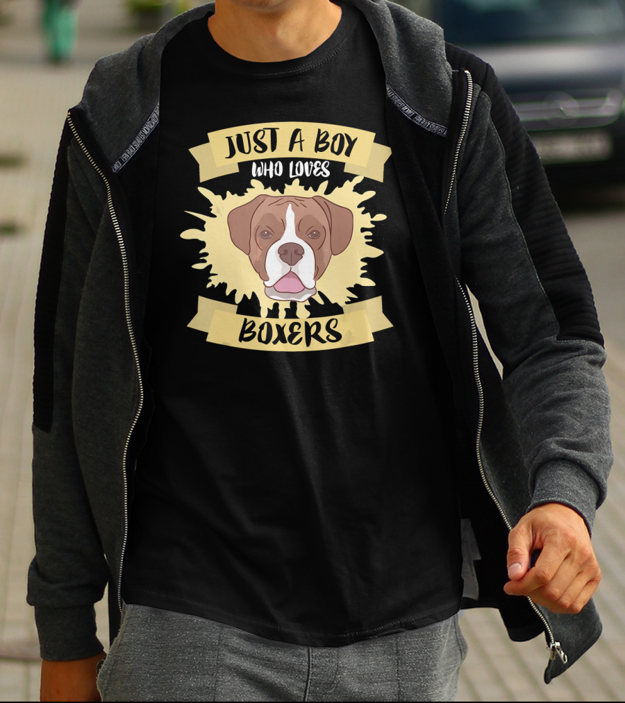 Just A Boy Who Loves Boxers T-Shirt