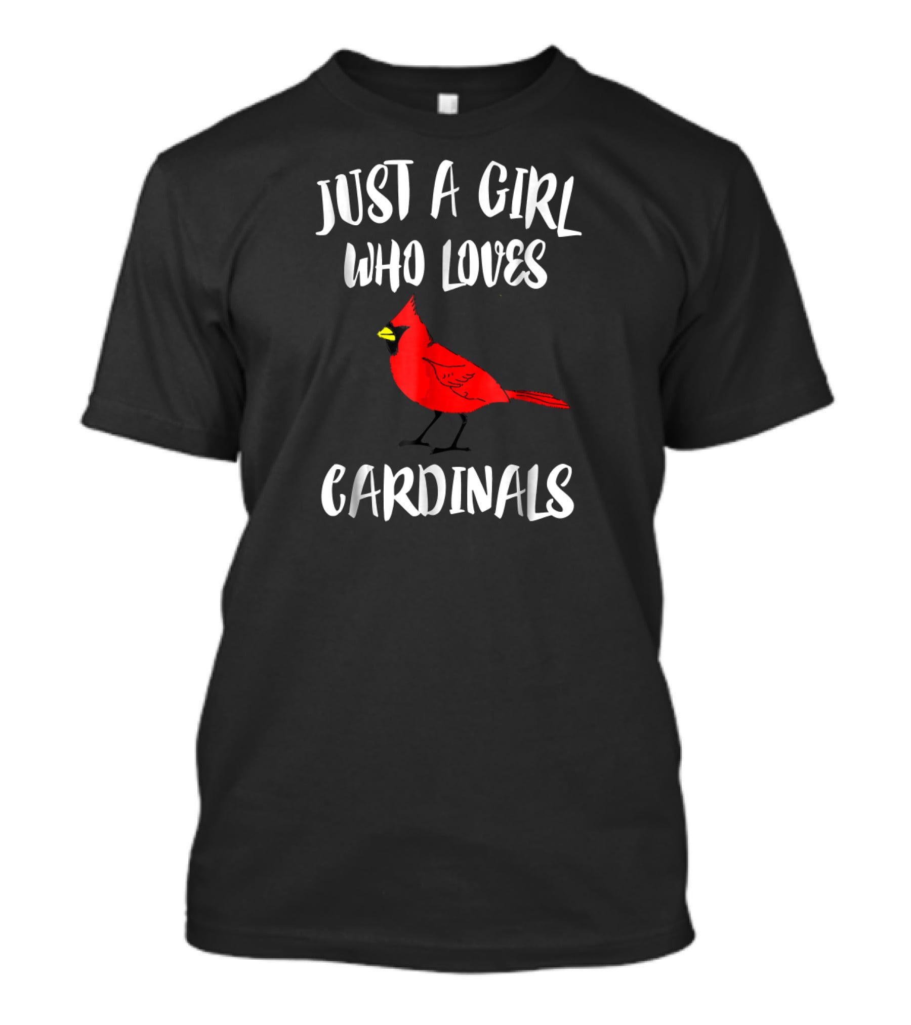 Just A Girl Who Loves Cardinals Bird Lover T-Shirt