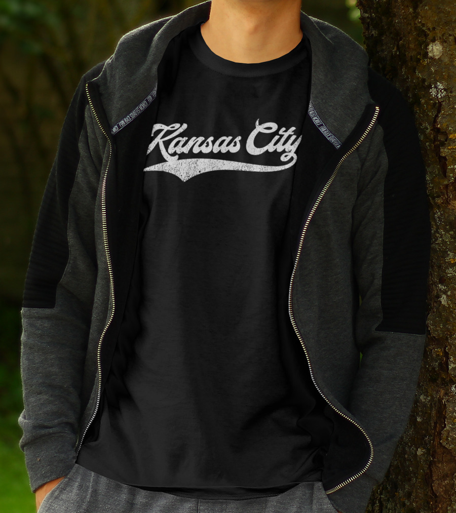 Kansas City Baseball KC Pride Retro Style Royal Blue T-Shirt
