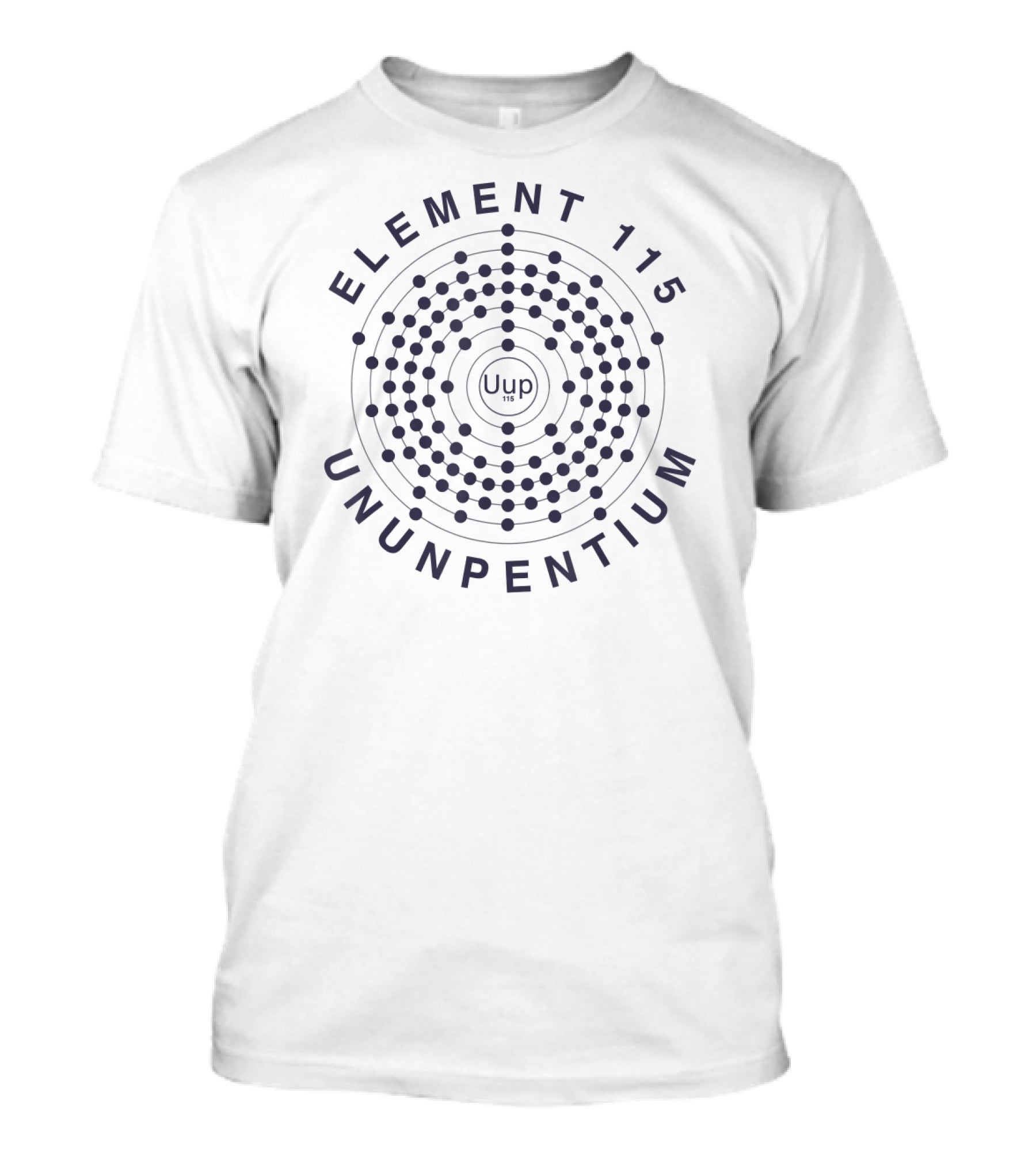 Area 51 Element 115 Ununpentium Uup Electron Shell T-Shirt