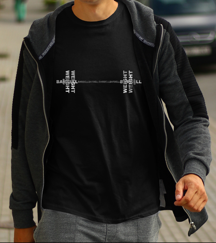 Barbell Weight Weight Weight Weight Weight Barbell Barbell Barbell Barbell Barbell Barbell Weight Weight Weight Weight Weight Weight Weight Weight Barbell T-Shirt