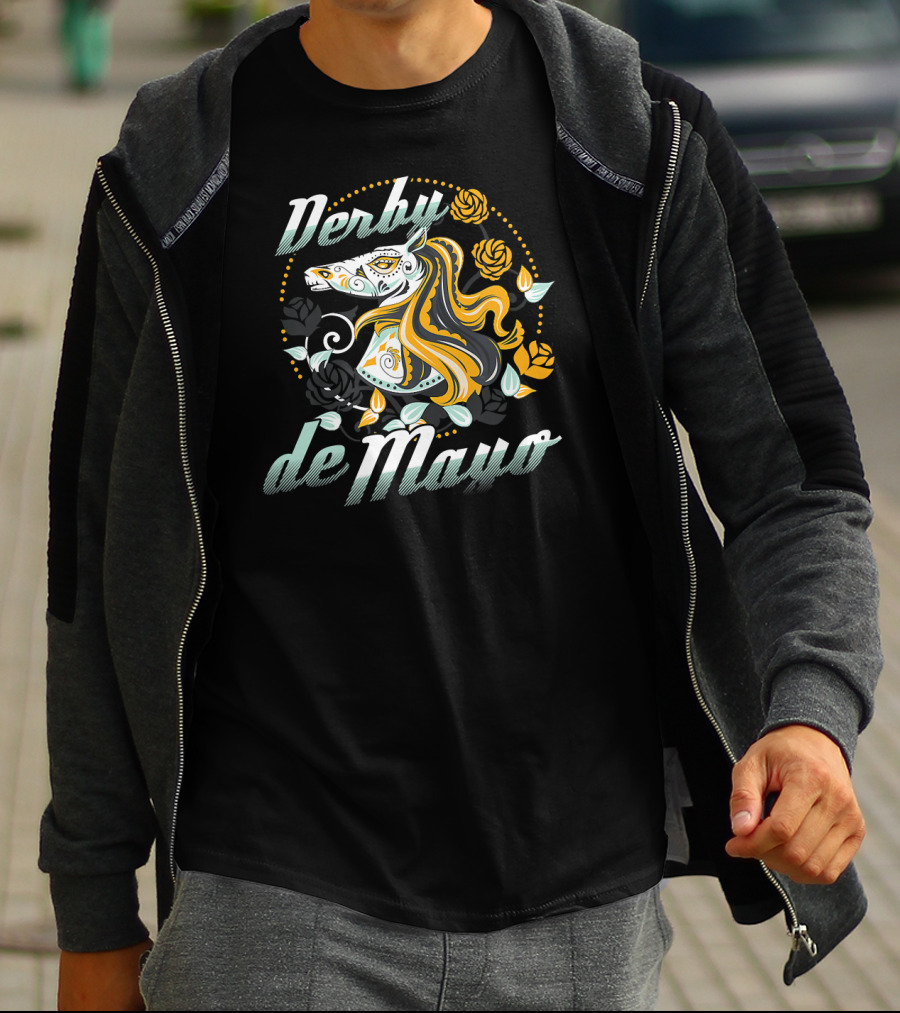 Derby De Mayo Equestrian Cinco De Mayo Horse T-Shirt