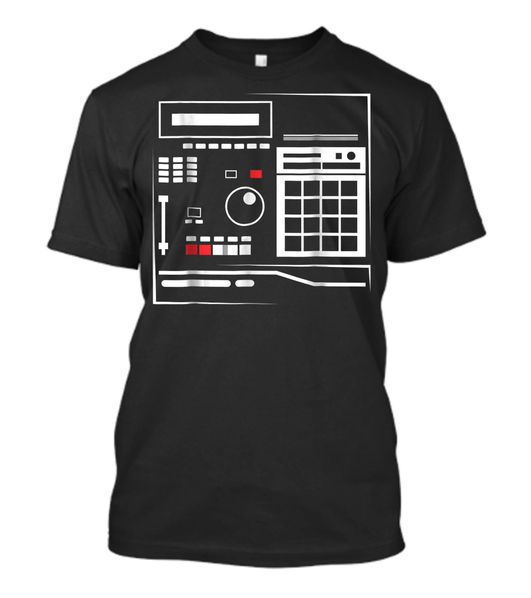 Mens MPC Drum Sampler Hiphop Music Equipment T-Shirt