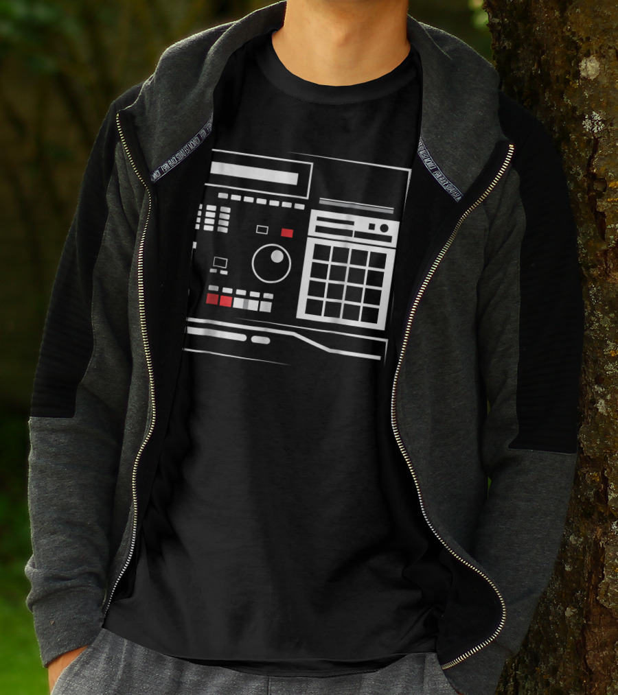 Mens MPC Drum Sampler Hiphop Music Equipment T-Shirt