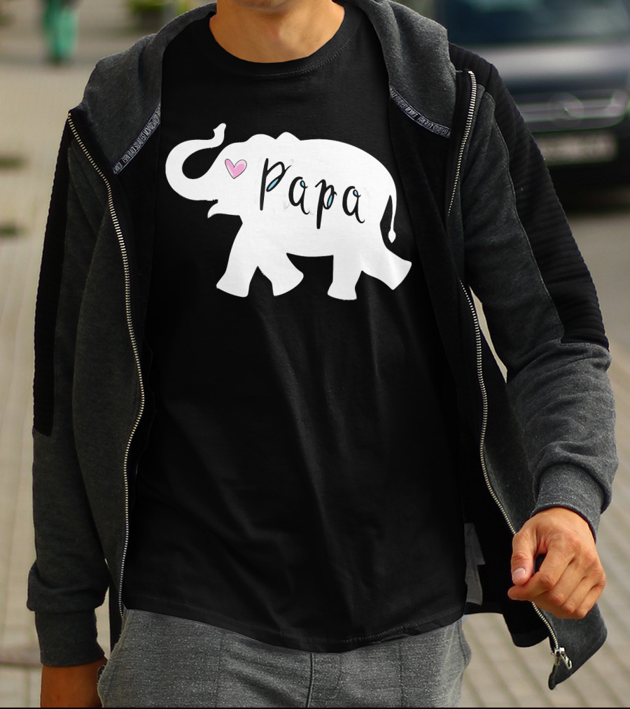 Papa Africa Elephant Father Men's T-Shirt