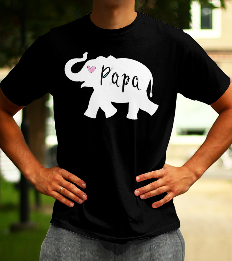 Papa Africa Elephant Father Men's T-Shirt