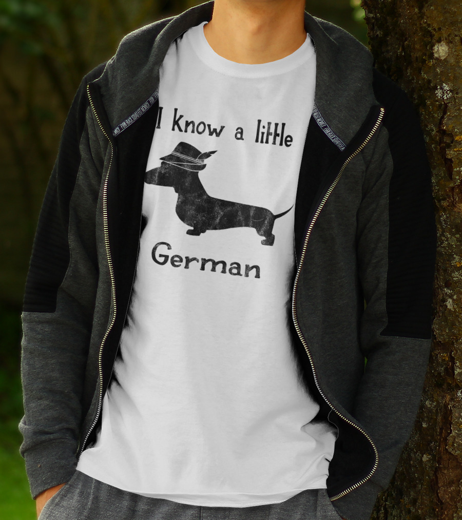 I Know A Little German Dachshund With Hat T-Shirt