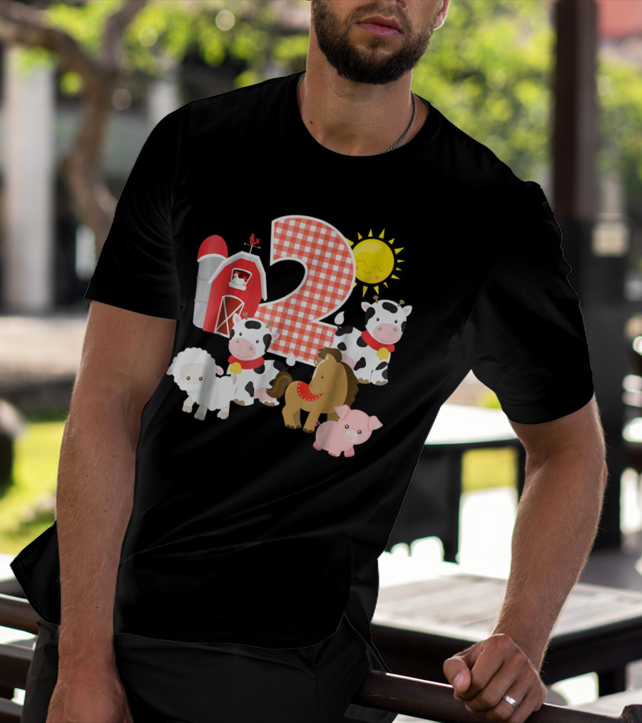 2nd Birthday Farm Animals Nursery T-Shirt