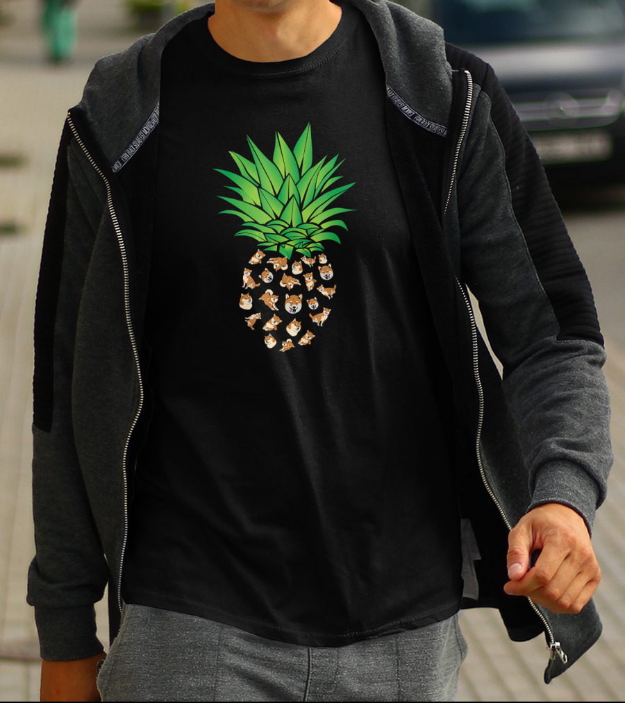 Akita Dog Pineapple Shiba Inu T-Shirt