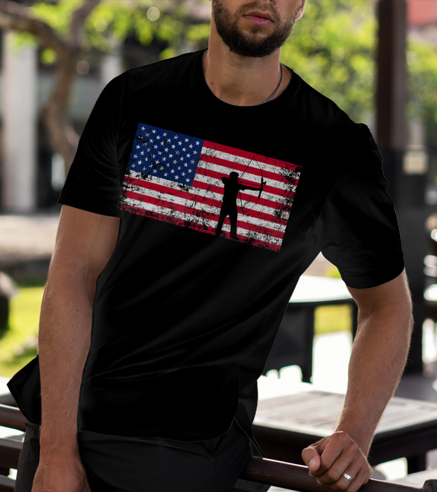American Flag Archery T-Shirt