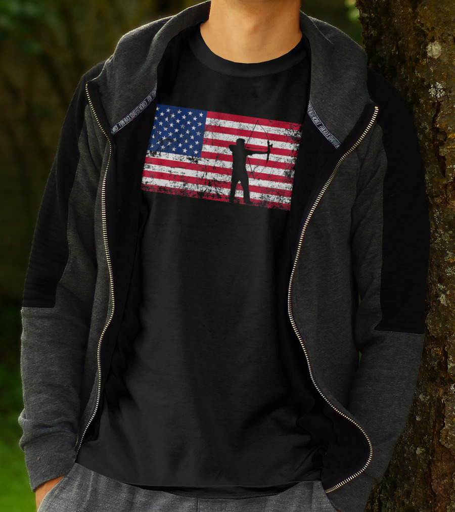 American Flag Archery T-Shirt
