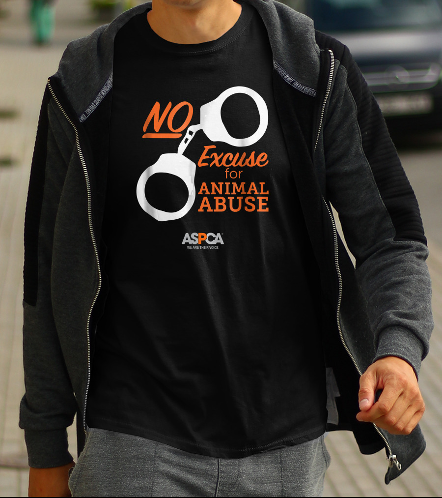 ASPCA We Are Their Voice No Excuse For Animal Abuse T-Shirt