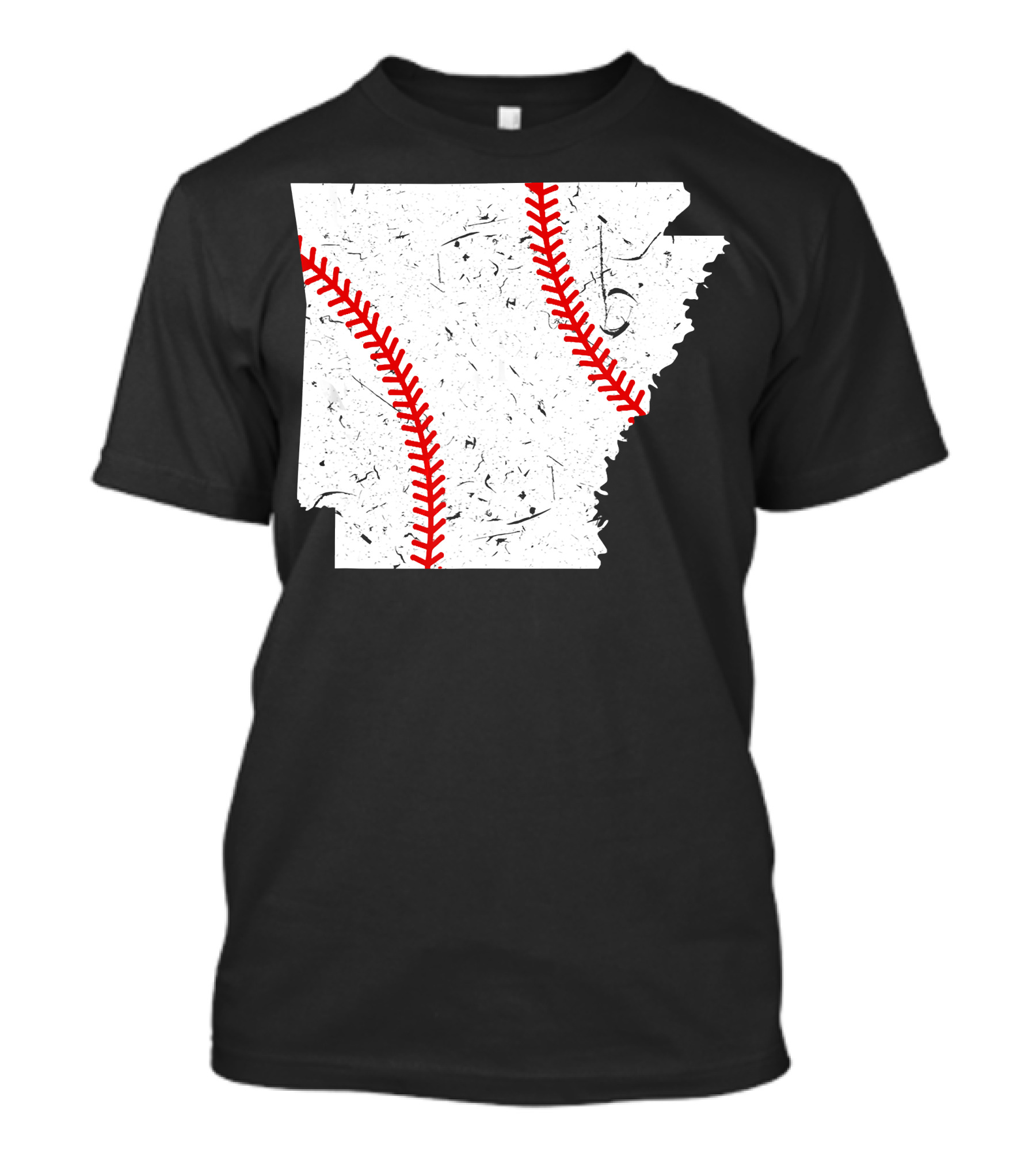Awesome Arkansas Baseball Map T-Shirt