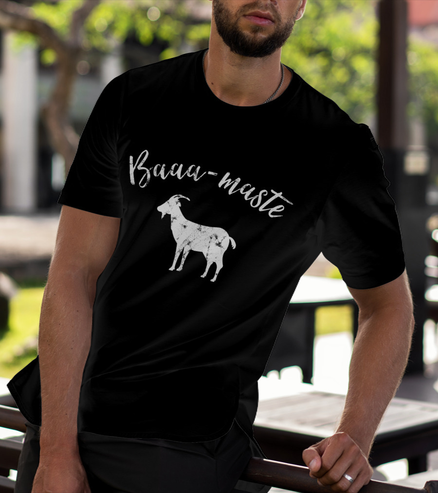 Baaa Maste Goat Namaste Yoga Enthusiast T-Shirt