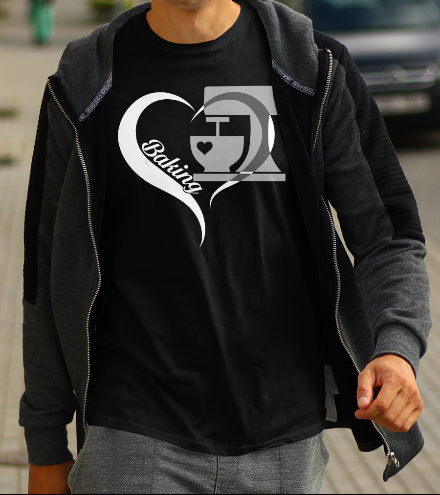 Baking Heart Mixer Baker I Love Baking T-Shirt