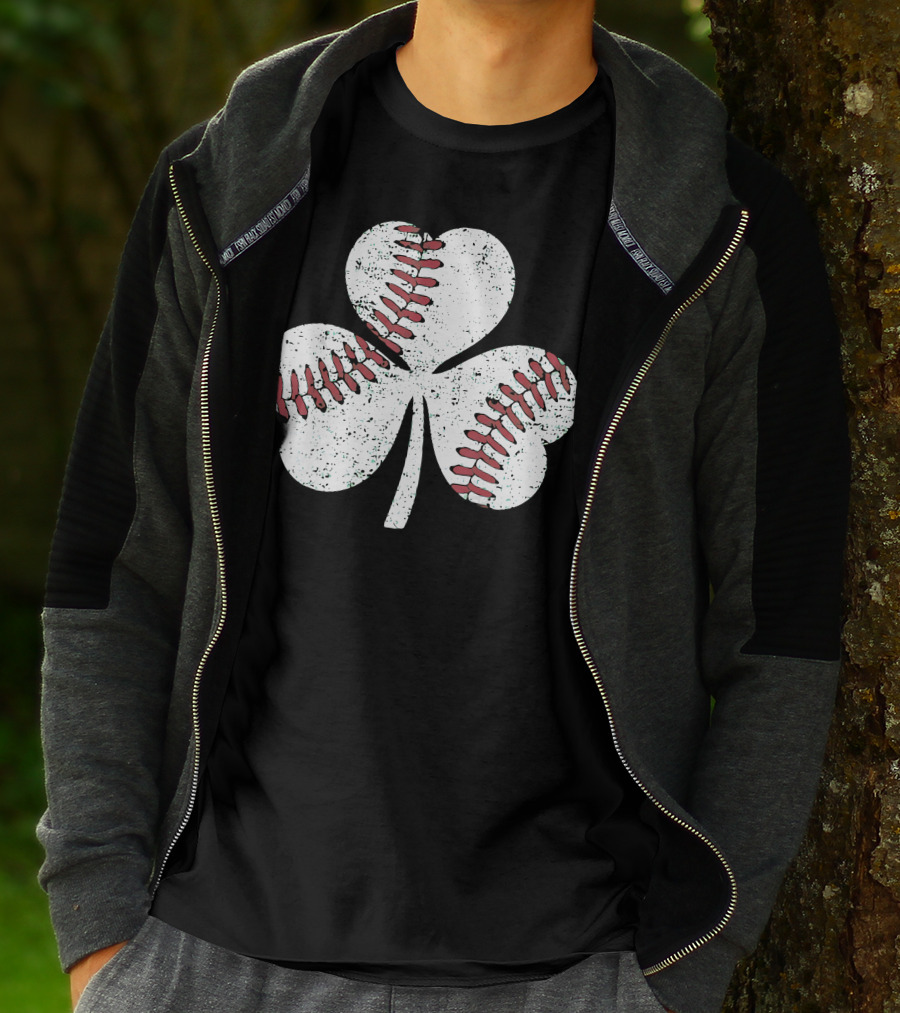 Baseball Shamrock St Patrick's Day Boy T-Shirt