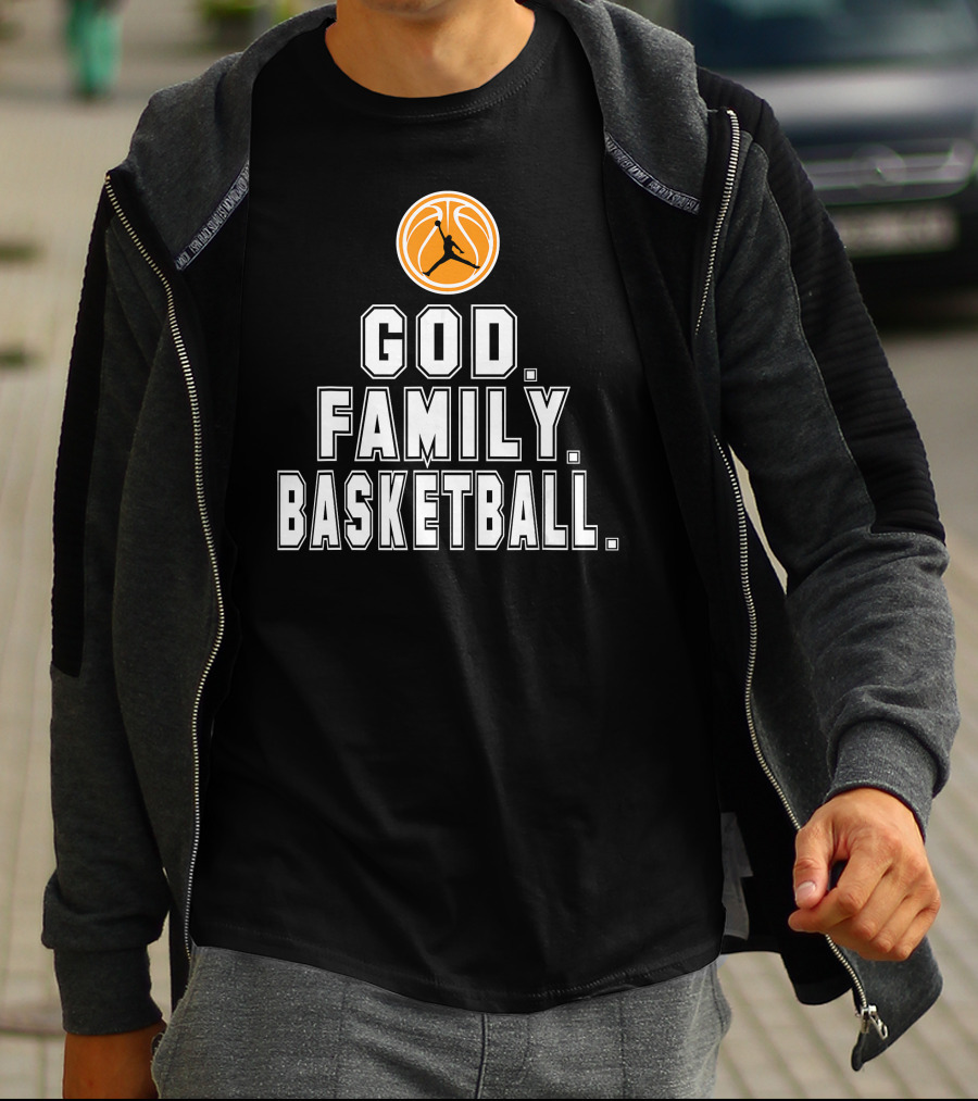 God Family Basketball Logo Iconic Trio T-Shirt