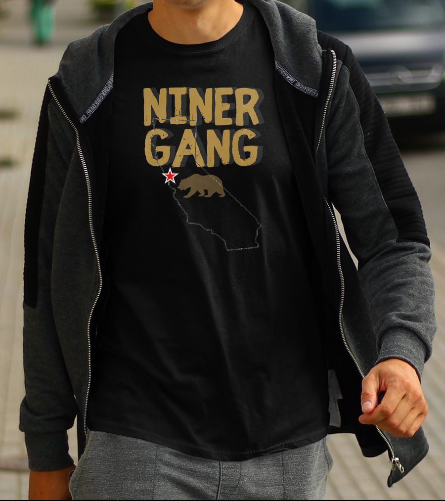 Niner Gang California Bear Bay Area Star T-Shirt