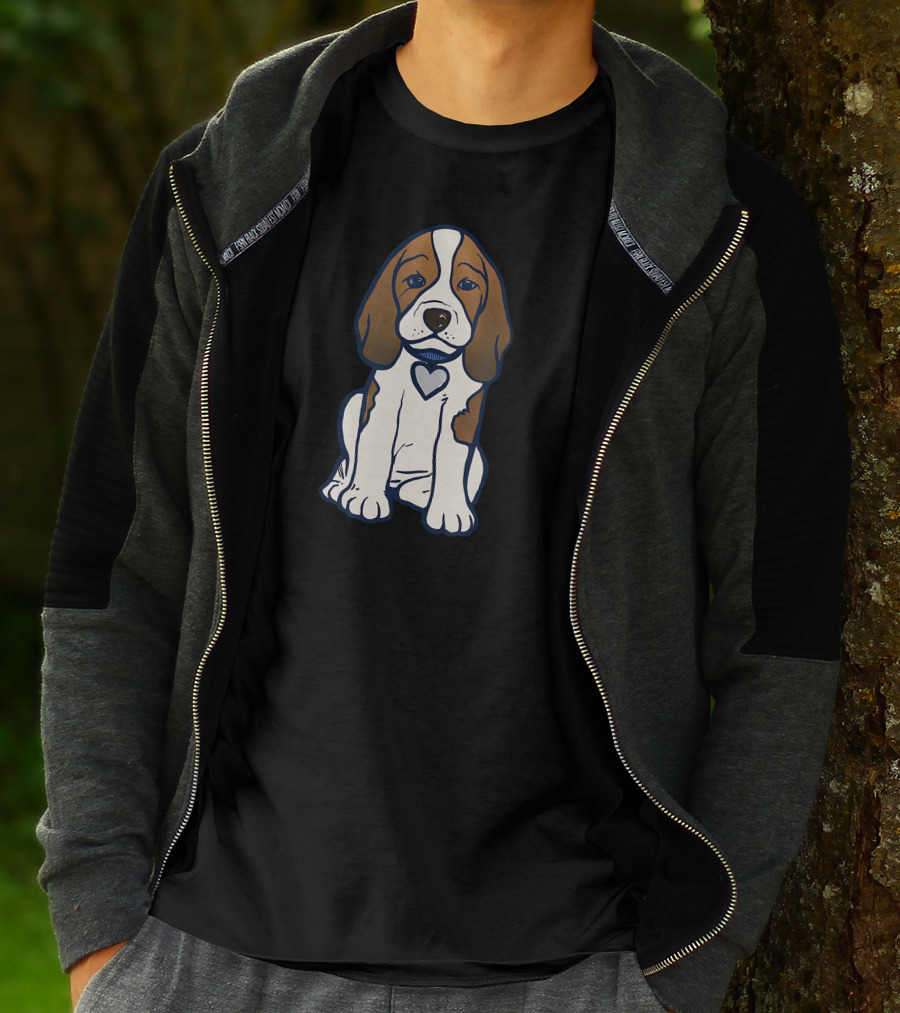 Beagle Puppy With Heart Collar T-Shirt