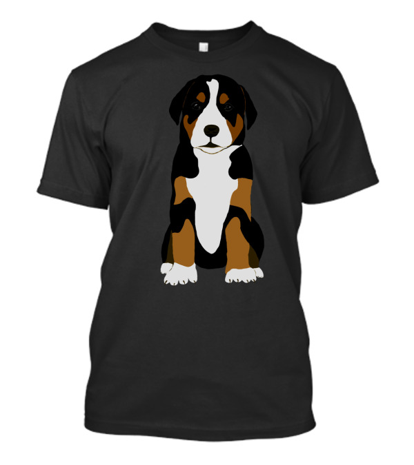 Greater Swiss Mountain Dog Puppy Vibrant T-Shirt