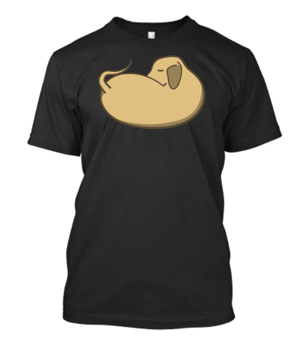 Adorable Sleepy Bean Dog Cozy Nap T-Shirt