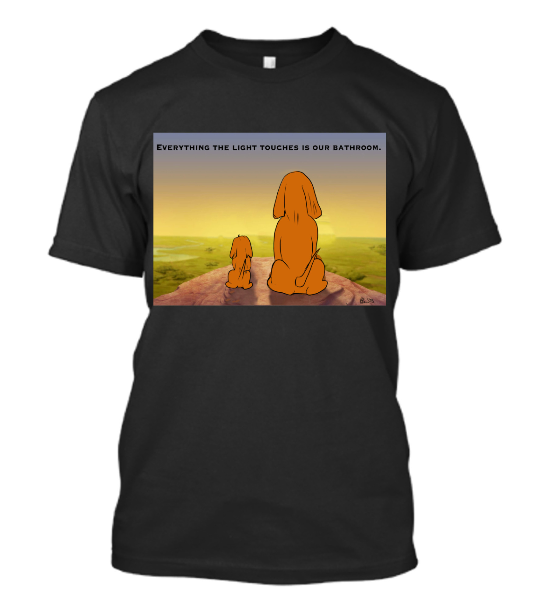 Everything The Light Touches Is Our Bathroom Lion Scene T-Shirt