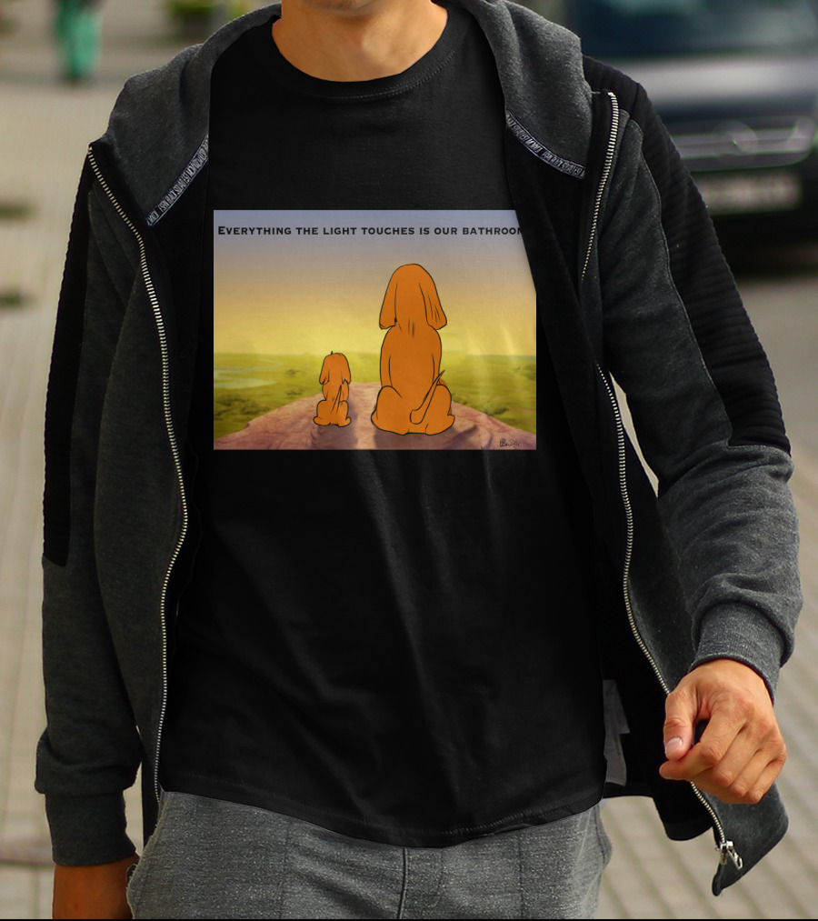 Everything The Light Touches Is Our Bathroom Lion Scene T-Shirt
