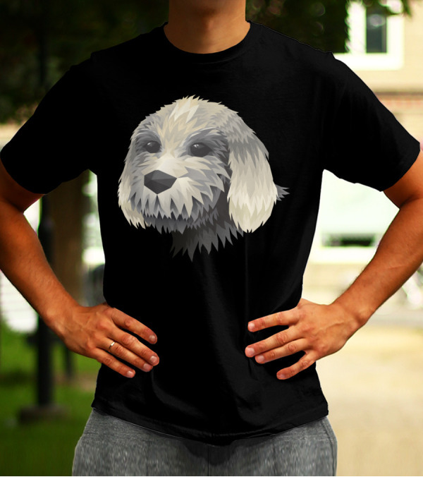 Puppy Mosaic Geometric Canine T-Shirt