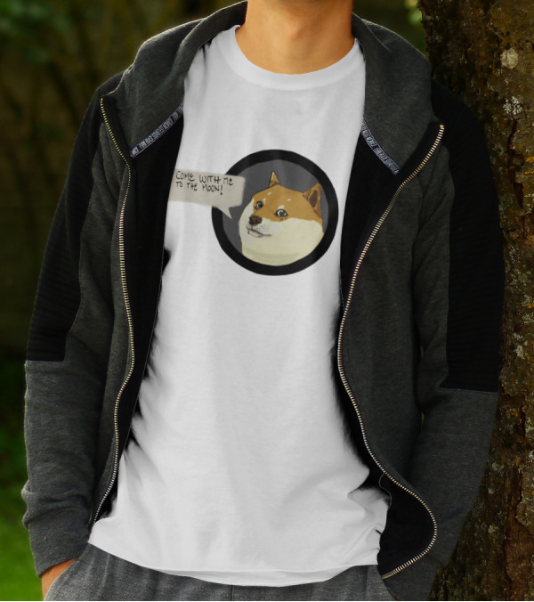 Come With Me To The Moon Doge Meme T-Shirt