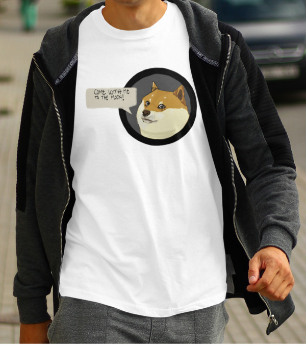 Come With Me To The Moon Doge Meme T-Shirt