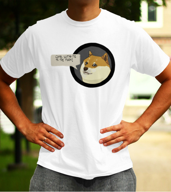 Come With Me To The Moon Doge Meme T-Shirt