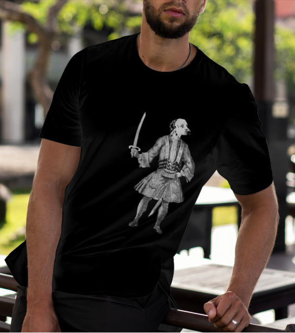 Ahoy Dalmatian Pirate With Sword T-Shirt