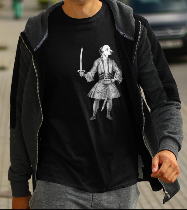 Ahoy Dalmatian Pirate With Sword T-Shirt