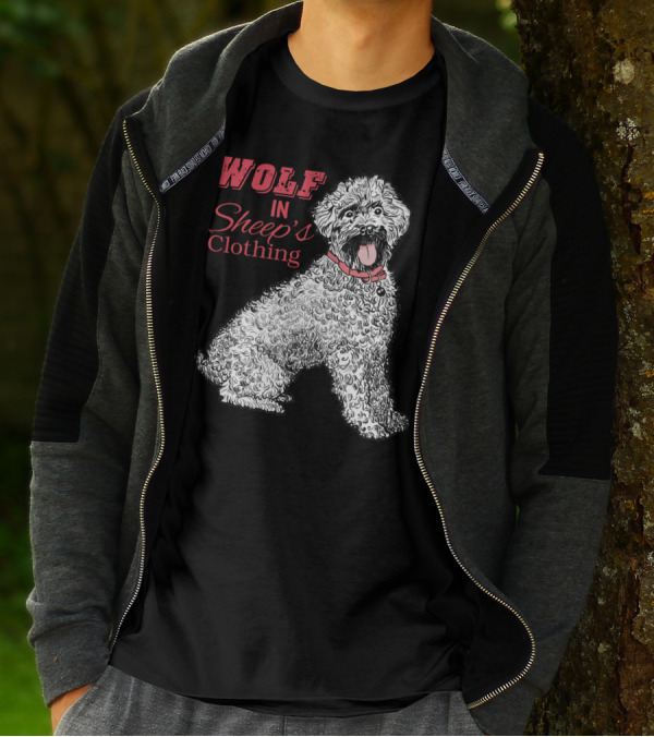 Wolf In Sheep's Clothing Fierce Poodle T-Shirt