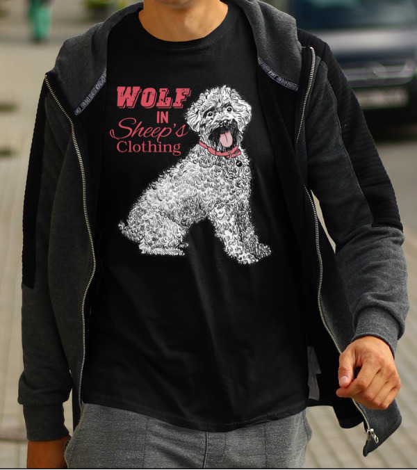 Wolf In Sheep's Clothing Fierce Poodle T-Shirt