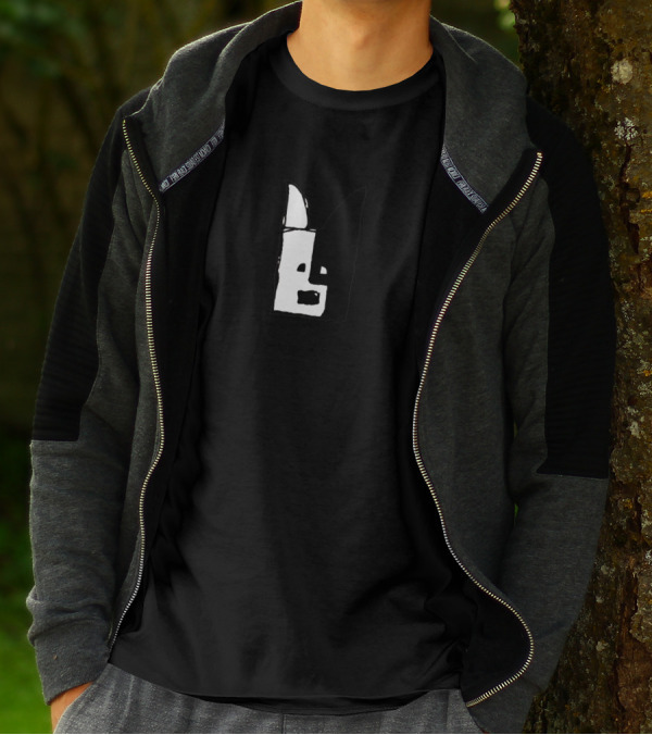 Dotty Black And White Graphic Character T-Shirt